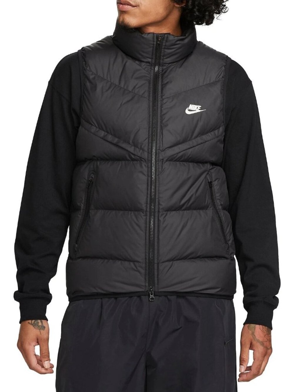 Men Nike Storm-FIT Windrunner Water Resist Insulated Vest Black FB8193-010 Sz XS